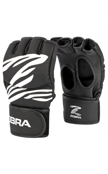 MMA HANDSCHUHE, ZEBRA, PU